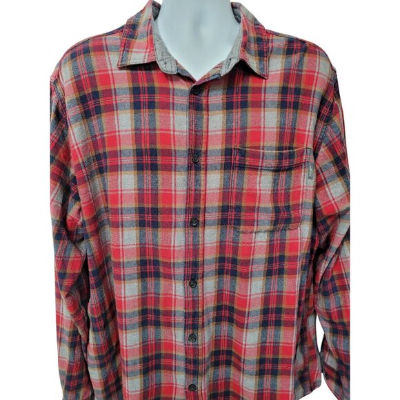 Eddie Bauer Other - Eddie Bauer Men XXL Plaid Heavy Button-Up Shirt Long Sleeve Work Street Wear Red